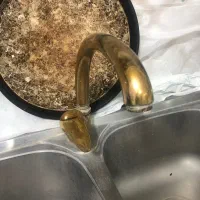 فروش شیرالات طلایی کارکرده همراه با سینک