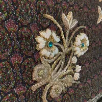 تابلو ترمه قدیمی سرمهدوزی شده( تماماً دست دوز)|کلکسیون اشیاء عتیقه|تهران, اختیاریه|دیوار