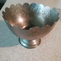 سینی مس قلمکار قدیم ۲مدل قندان و سینی برنجی|کلکسیون اشیاء عتیقه|فردیس, فرامرزیه|دیوار