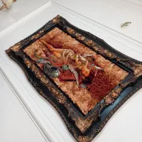 تابلو فرش نخ ابریشم