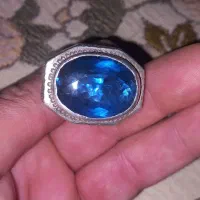 انگشتر ترک نقره اصل توپاز درشت