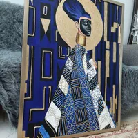 تابلو نقاشی زن نقابدار|تابلو، نقاشی، عکس|تهران, خواجه نظام الملک|دیوار