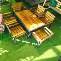 میز چوب ترموود و پروفیلی