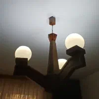 لوستر چوبی سه شعله|لوستر و چراغ آویز|مشهد, صیاد شیرازی|دیوار