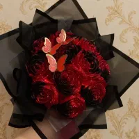 دسته گل روبانی باکس گل هدیه و کادو
