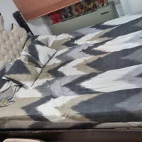 تخت خواب دونفره با تشک و دراور ۸کشو و دوعدد پاتختی|تخت و سرویس خواب|تهران, بلوار کشاورز|دیوار