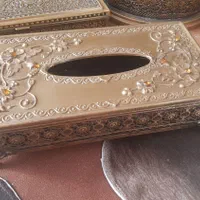 سطل اشغال وجا دستمال کاغذی وجاکارد و چنگال|صنایع دستی و سایر لوازم تزئینی|مرند, |دیوار