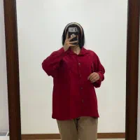 شومیز مخمل کبریتی