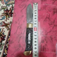 چاقو جیبی تاشو  ضامن دار زنجان دسته شاخ