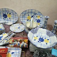 گل پنبه ای|ظروف سرو و پذیرایی|یزد, |دیوار