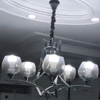 دو عددلوستر مدرن پنج شاخه