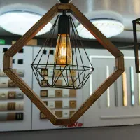 آویز تک چوبی|لوستر و چراغ آویز|قم, آزادگان|دیوار