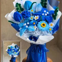 دسته گلهای همیشه ماندگار مخملی