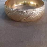 النگو پهن طلا روس تکپوش  باکیفیت رنگ ثابت تضمینی|بدلیجات|تهران, مینای جنوبی|دیوار