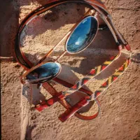 فروش بند عینک منجوقی دستباف و چرمی