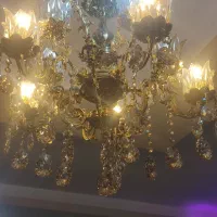 لوستر شاه عباسی تمام برنج ۱۰ شاخه|لوستر و چراغ آویز|مشهد, موسوی قوچانی|دیوار
