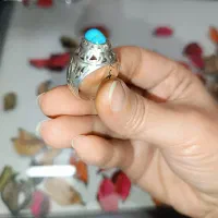 انگشترهای فیروزه اصل نیشابور معدنی زنانه مردانه