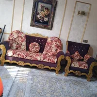 مبل ۷نفره کارکرده با سه عدد میز عسلی باقیمت مناسب|مبلمان خانگی و میز عسلی|قرچک, شهرک طلائیه|دیوار