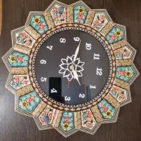 ساعت دیواری خورشیدی طرح گل و مرغ