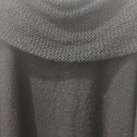 پانچو به رنگ مشکی بافت ترکیه