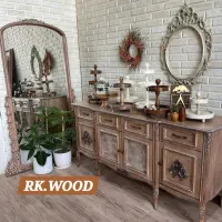 میز آرایش سرویس چوب تخت جهیزیه کنسول میز تلویزیون|بوفه، ویترین، کنسول|مشهد, فریزی|دیوار