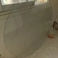 شیشه گرد میز ناهار خوری
