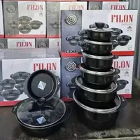 قابلمه گرانیتی ۱۵ پارچه طرح چدن پروانه ای فیلون|ظروف پخت‌وپز|تهران, شوش|دیوار