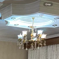 لوستر برنز ۶ شعله و دیوارکوب برنز