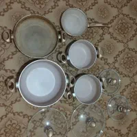 قابلمه تفلون نسوز سالم همراه ماهیتابه|ظروف پخت‌وپز|شهریار, شهرک بهاران (ویره)|دیوار