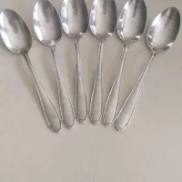 یک دست قاشق چایخوری نقره