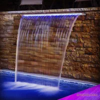 انواع آبنما (بارانی.پرده آب.کرتین استخری)|مصالح و تجهیزات ساختمان|مشهد, سازمان آب|دیوار