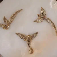 ست ۳تایی دیواری پرستو ۳بعدی برنز سوگلی