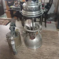 چراغ زنبوری ونفتی برنجی قدیمی سالم