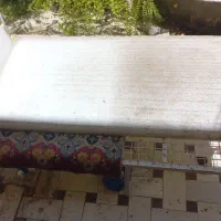 تخت آهنی ۲×۱ با تکیه گاه و فرفوژه (۳ تکه)