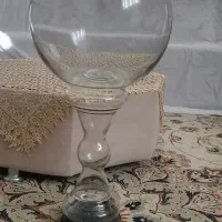 تنگ شیشه ای پایه دار|صنایع دستی و سایر لوازم تزئینی|مشهد, حجاب (شهرک غرب)|دیوار