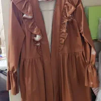 کت چرم عسلی