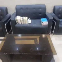 نیم ست چرم اداری با جلو مبلی
