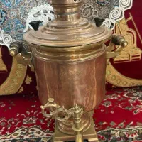 سماور برنجی روسی ۸لیتری