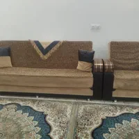 مبل هشت نفره در حد نو و یخچال تمام فریزر