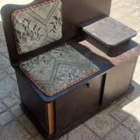 میز تلفن چوبی قابدار