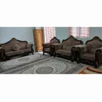 مبل هفت نفره کارکرده چوب اصل ۶میلیون تومان مقطوع|مبلمان خانگی و میز عسلی|ماکو, |دیوار