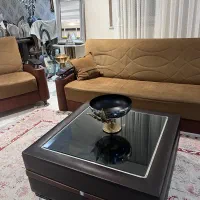 نیم‌ست مبلمان میز وسط اباژور ساعت ایستاده|مبلمان خانگی و میز عسلی|ساری, |دیوار