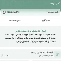 ملی گلد ۱۲۰ت هدیه