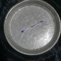 سینی قلم زنی شده مسی سنگین قدیمی|کلکسیون اشیاء عتیقه|تنکابن, |دیوار