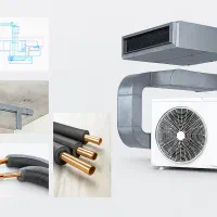 اجرای صفر تا صد داکت اسپیلت/اسپلیت کانال،لوله مسی