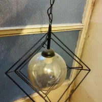 لوستر فلزی حباب دار