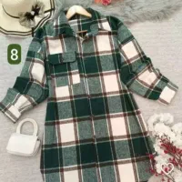 مانتو پشمی، روسری قواره 140، کاملا نو