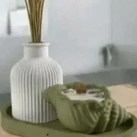 سنگ مصنوعی و شمع های زیبا