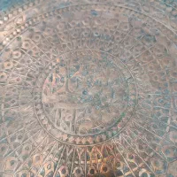 سینی مسی قدیم|کلکسیون اشیاء عتیقه|اردبیل, |دیوار