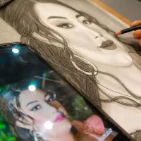 طراحی چهره|تابلو، نقاشی، عکس|مشهد, طبرسی شمالی|دیوار